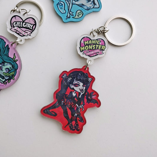 Manic Monster Acrylic Keychain