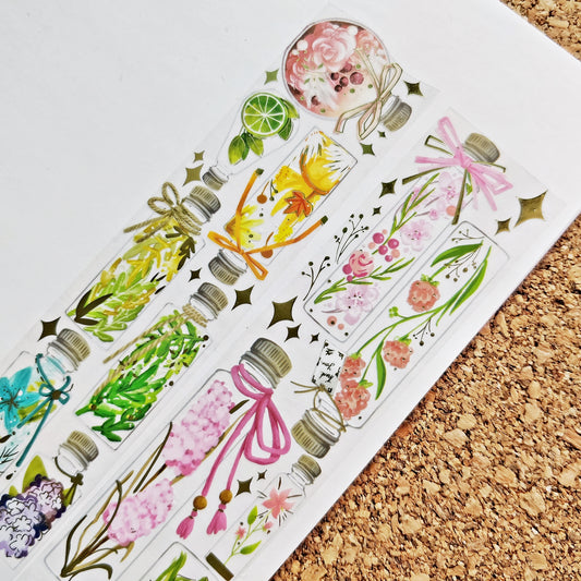 HERBARIUM (Flower in Bottle) PET Tape | Type B