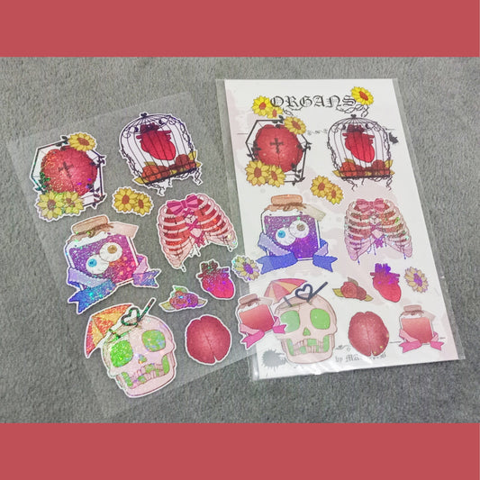 Organs sticker sheet