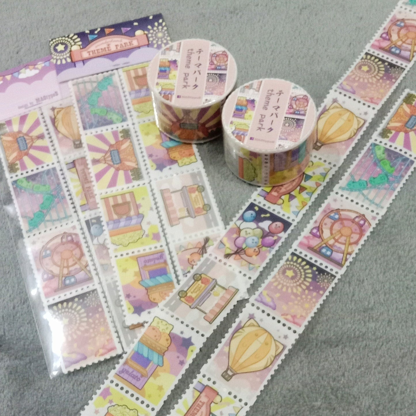Theme Park stamp washi tape