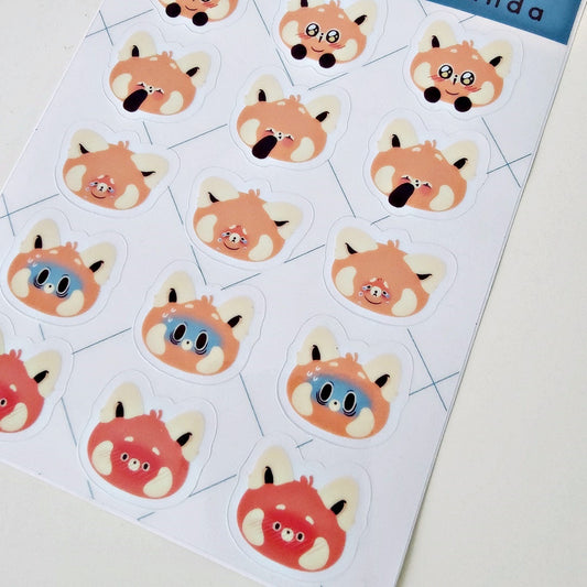 Feels 2 Red Panda Sticker Sheet