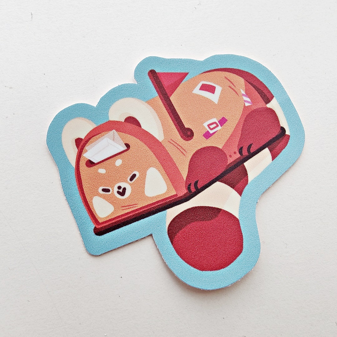 Red Panda Post Box Vinyl Sticker