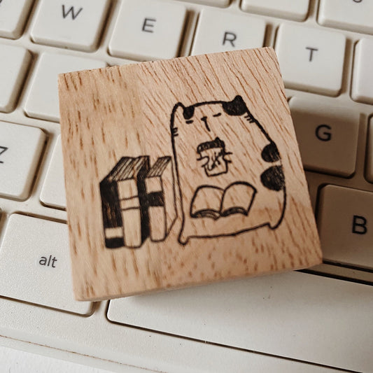 Catdoo rubber stamp - In the library (CD2570703)