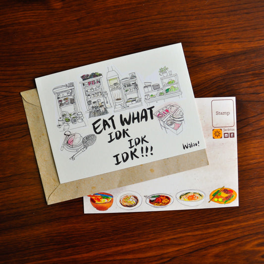 Eat What IDK Postcard