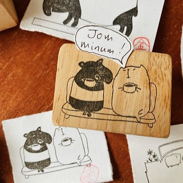 Catdoo rubber stamp - Jom Minum (CD2580064)
