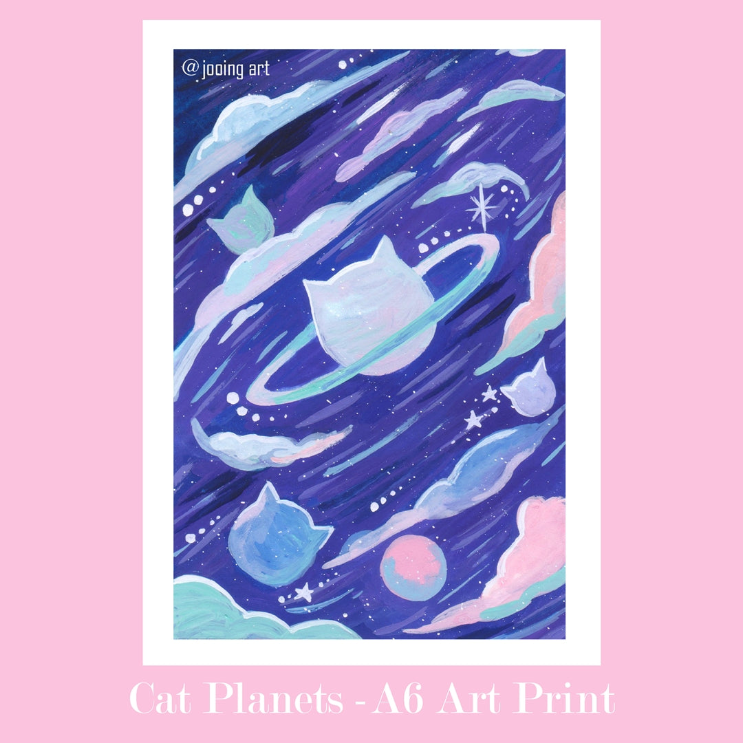 ArtPrint - Cat Planets