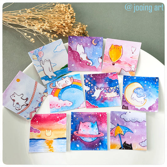Cat in the sky Stickers