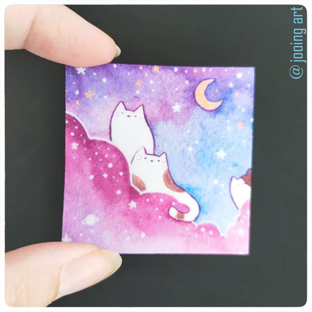Cat in the sky Stickers
