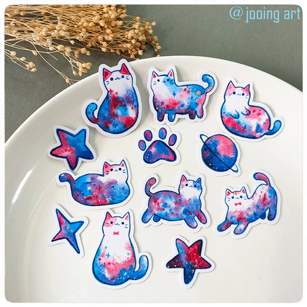 Sticker Cat Star Galaxy Cat Stickers – chub.my