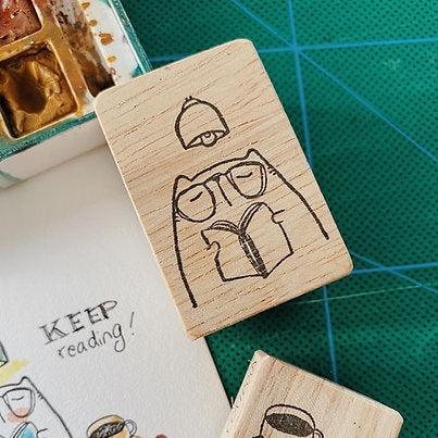 Catdoo rubber stamp - Just keep reading (CD2580041)