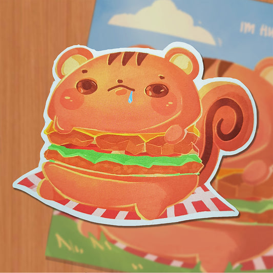 Burger Sticker