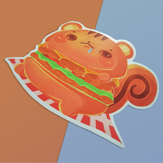 Burger Sticker