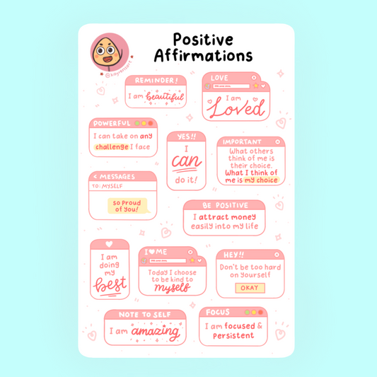 Kayren's Art Positive Affirmations Stickers