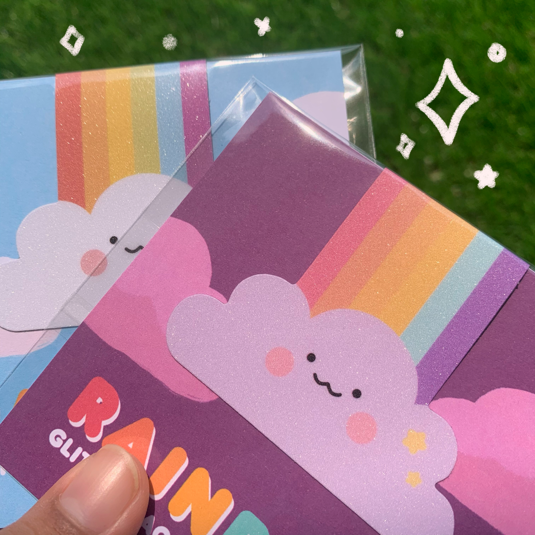 Kayren's Art Rainbow Glitter Magnetic Bookmark - Rainbow