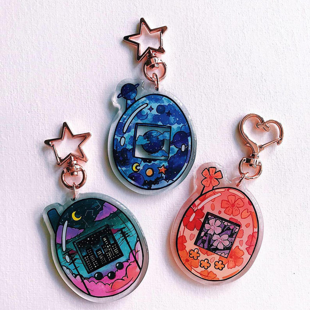 Star Cluster - Watercolor Keychain