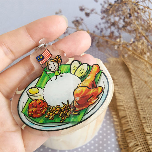 Nasi Lemak Kano Keychain
