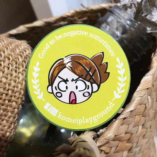 Negative Emoji (Green) Washi Tape