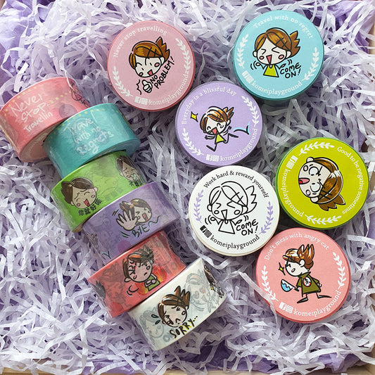 Never Stop Travelling (Pink) Washi Tape