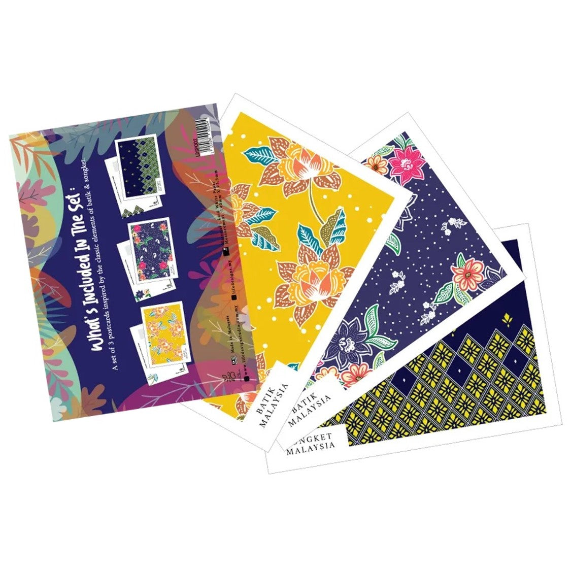 Batik Postcard Set | Type 1