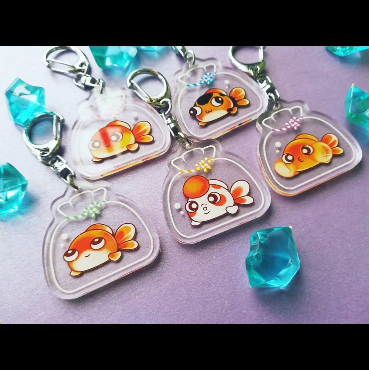 Goldfish Acrylic Keychain