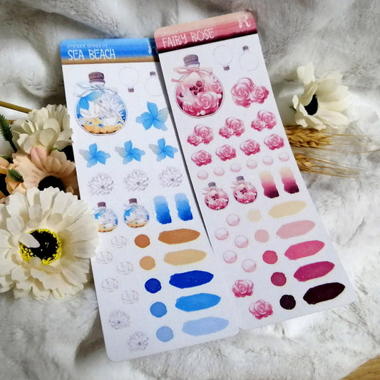Long Sticker Sheet Sea Beach
