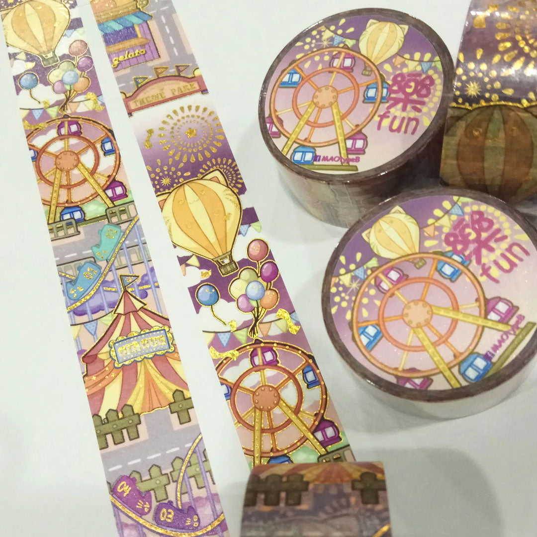 FUN 樂 sparkling gold foil washi tape