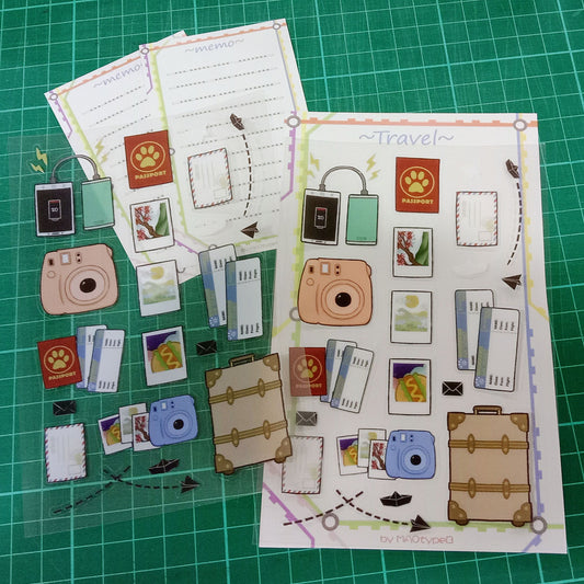 Travel Transparent Sticker