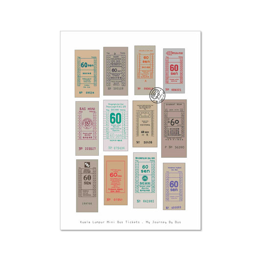 My Journey By Bus | Postcard - KL Mini Buses - Bus Ticket 2