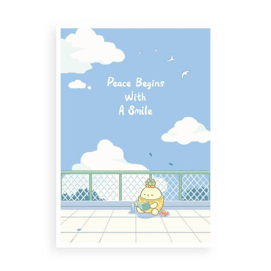 Sanggo Postcard: Peace Begins With A Smile