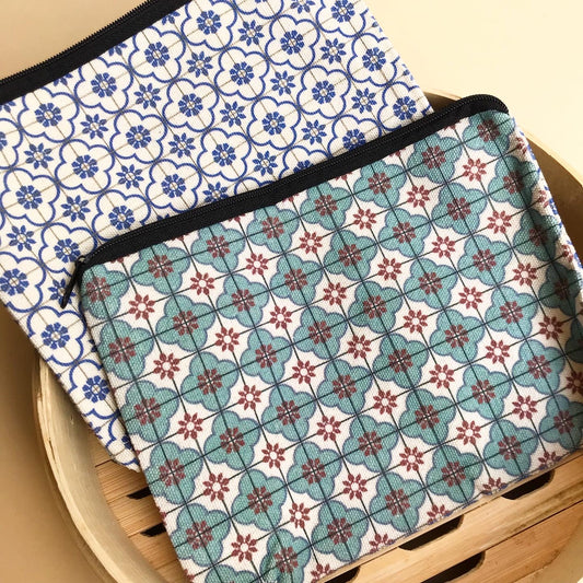 Malaysian Art Pouches - Floral