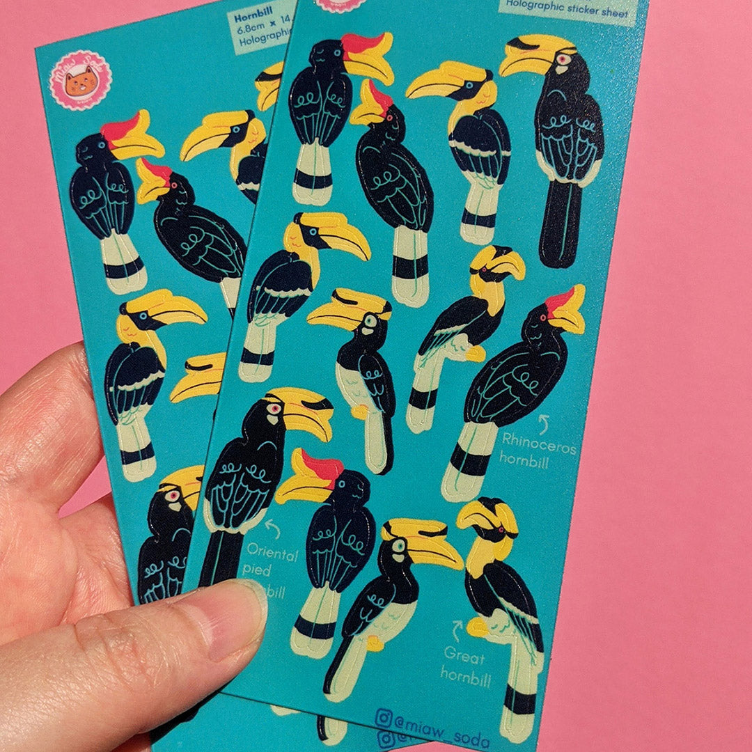 Miaw soda by Hsieying -Hornbill Matte Sticker Sheet