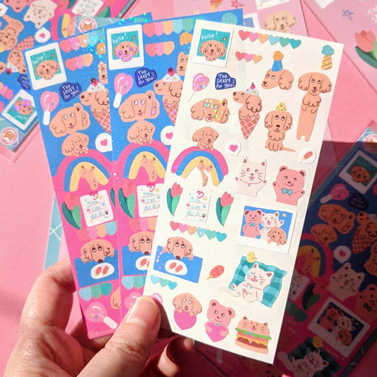 Miaw soda by Hsieying - Boki Holographic Sticker Sheet