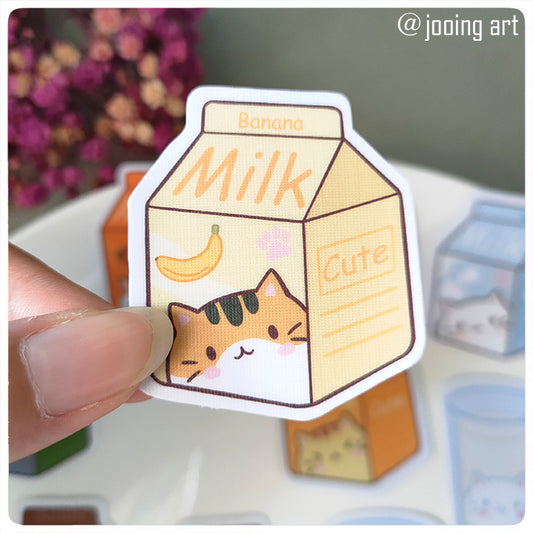 Milk Cat Sticker