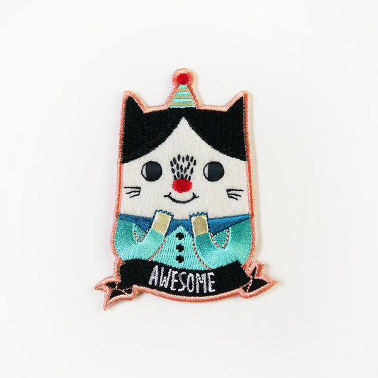 Minifanfan | Awesome Cat Iron On Patch