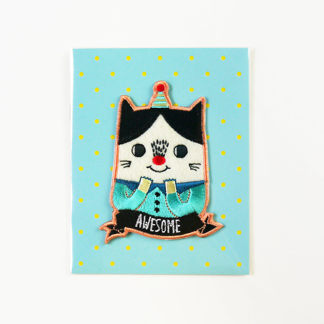 Minifanfan | Awesome Cat Iron On Patch