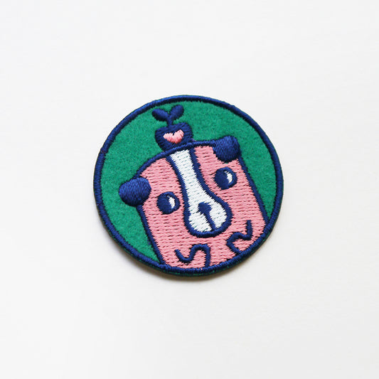 Minifanfan | Flower Pug Patch Pin