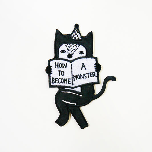 Minifanfan | How To Become A Monster (Cat Version) Iron On Patch
