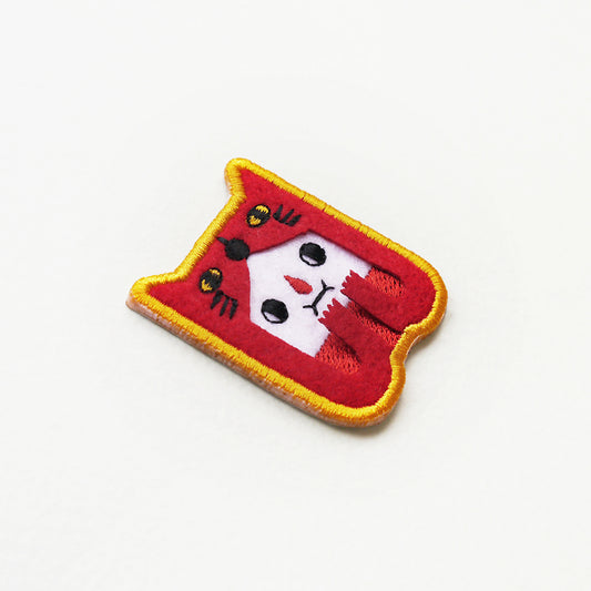 Minifanfan | Veela The Big Red Cat Patch Pin