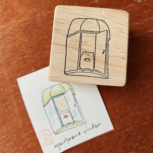 Catdoo rubber stamp - My Apartment Window (CD2570734)