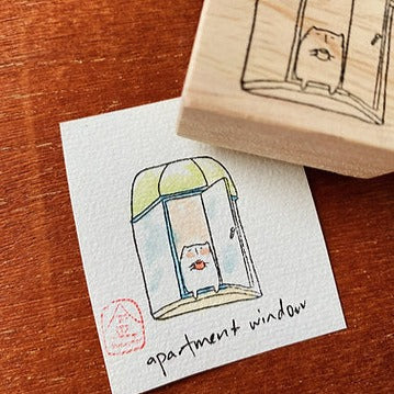 Catdoo rubber stamp - My Apartment Window (CD2570734)