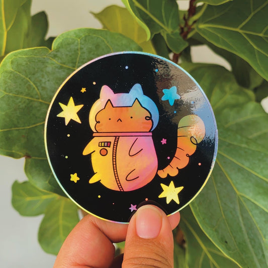 Catstronaut Vinyl Sticker