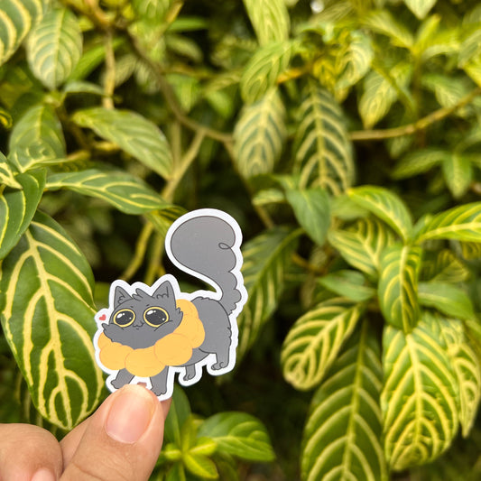 Sunflower Kitty Sticker