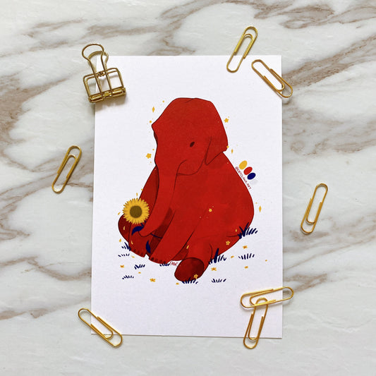 Merdeka Elephant Postcard