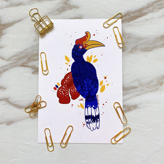 Merdeka Hornbill Postcard