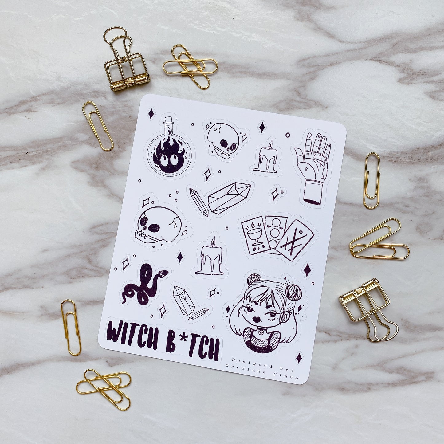 Witch B*tch Sticker Sheet
