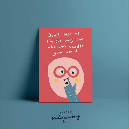 Postcard - Weird Friend