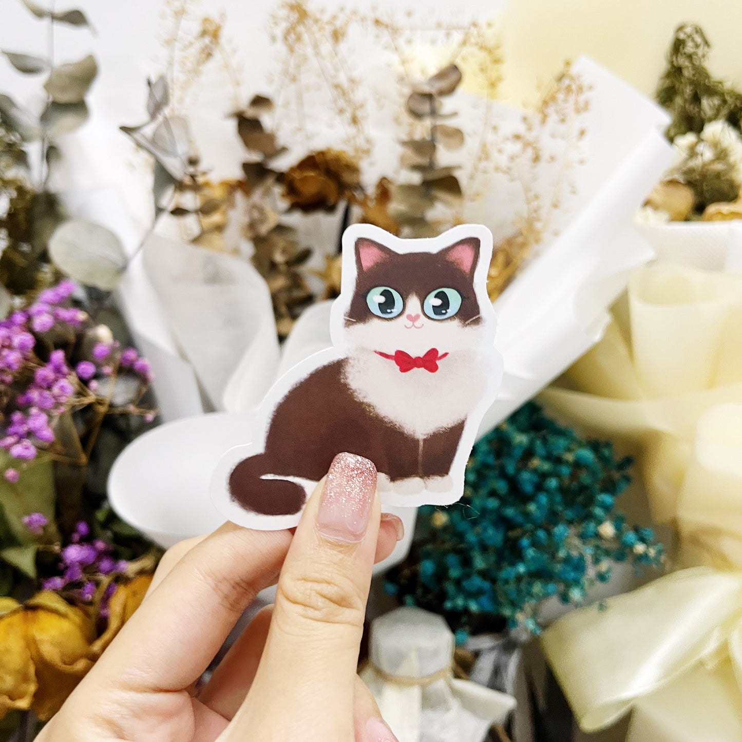Panda Yoong | Brown cat sticker
