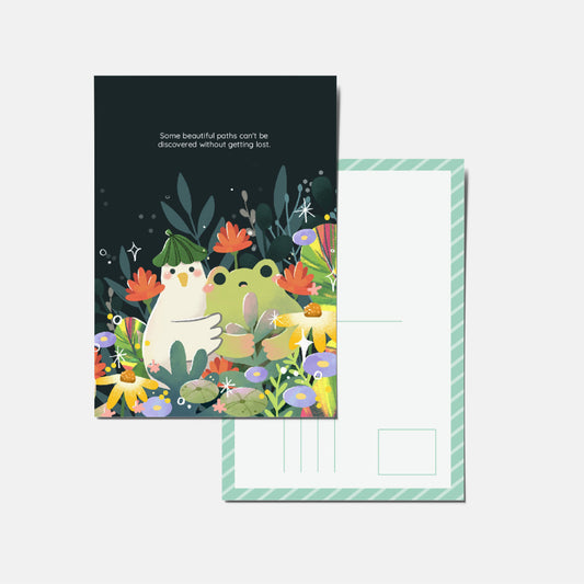 Panda Yoong | Froggy & Ducky in flower field