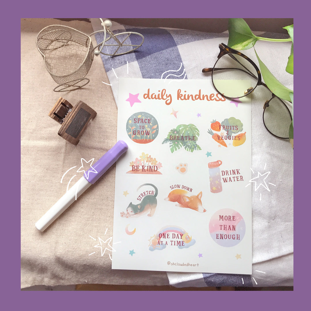 Parasoljaune Daily Kindness stickers sheet