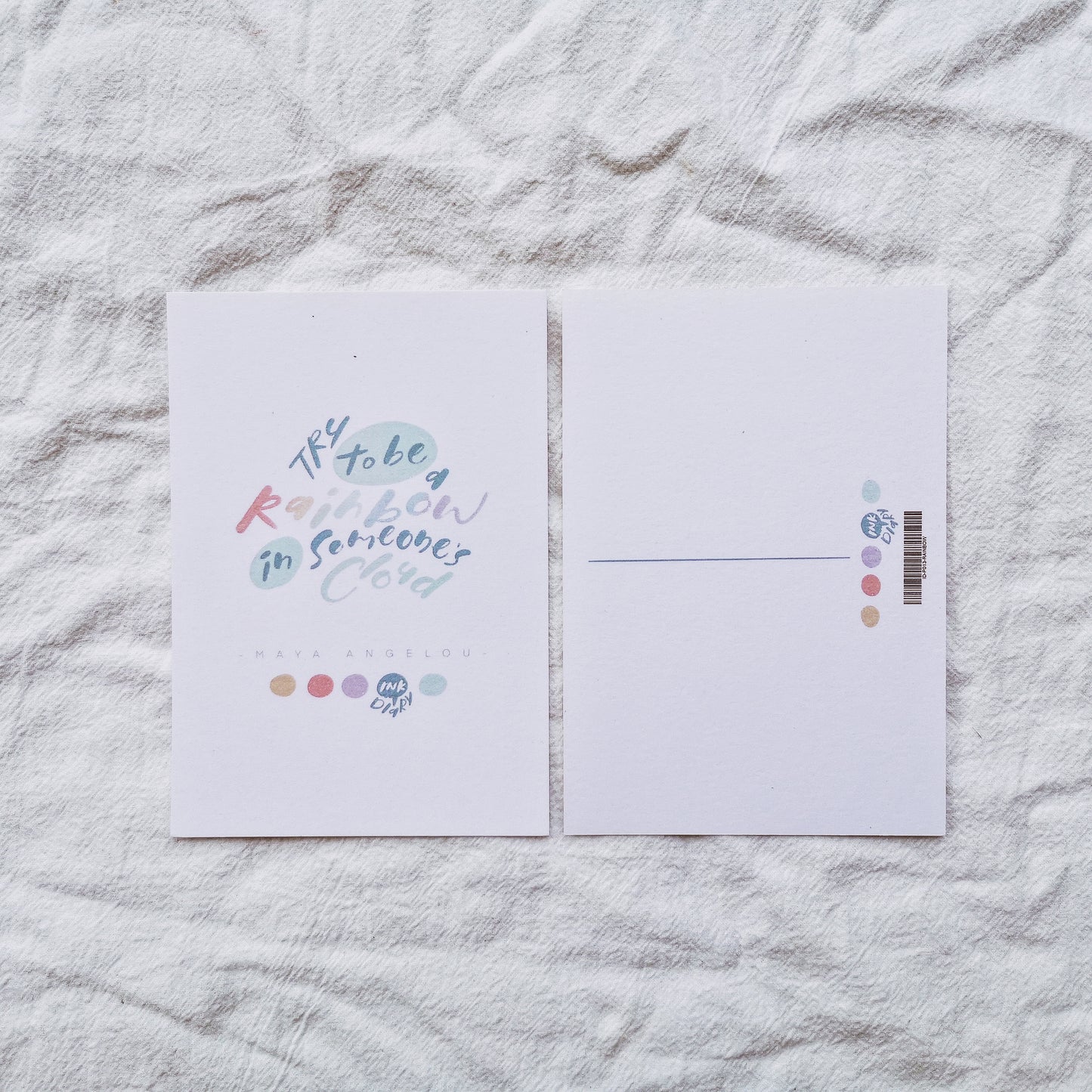 INK.DIARY Postcard - Rainbow